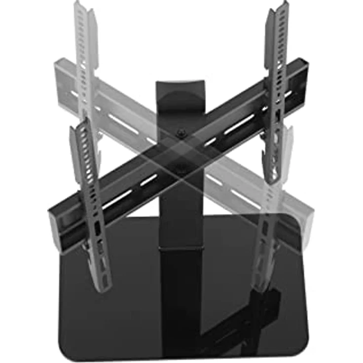 equip Tischhalterung 650611, höhenverstellbarer TV Ständer für 55" Fernseher bis 40 kg, Schwarz – Bild 4