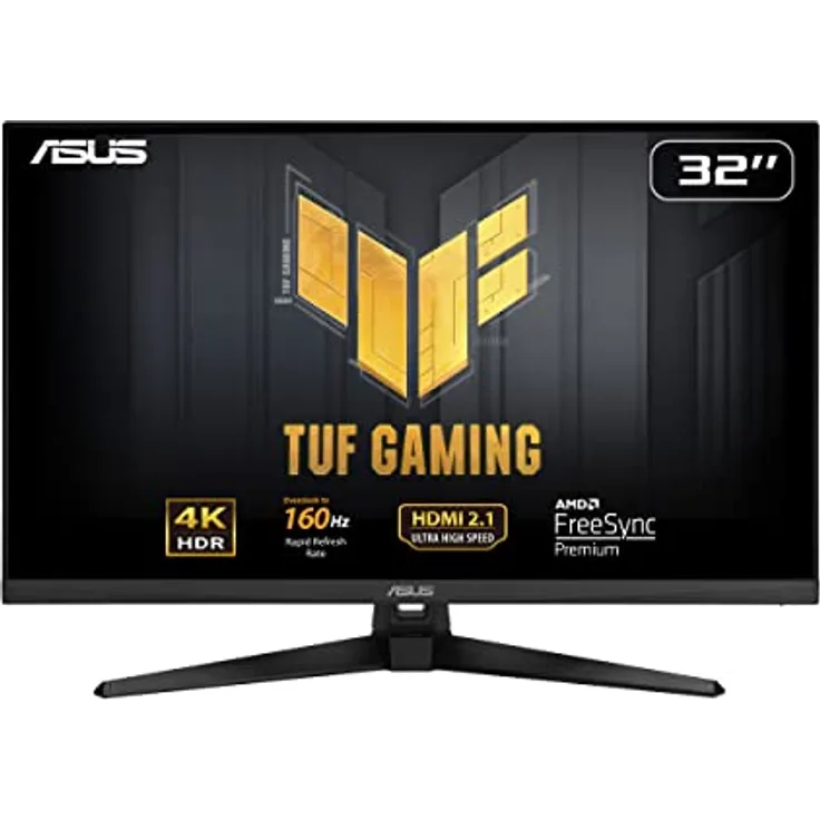 ASUS TUF Gaming VG32UQA1A 31,5 Zoll 4K UHD Monitor - 160 Hz, 1ms MPRT, FreeSync - VA Panel, 3840x2160 - HDMI 2.1, USB - Speaker, ergonomisch