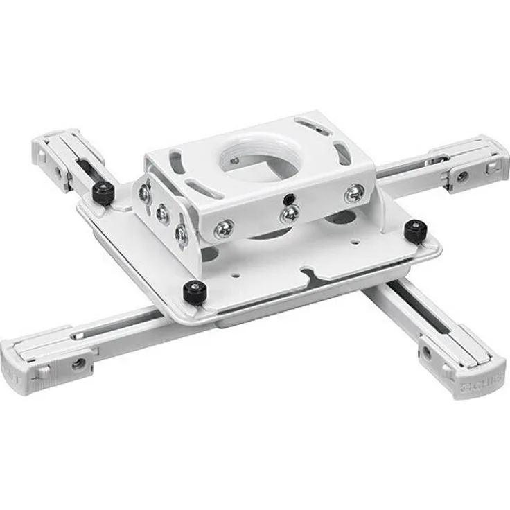 Chief RPAUW Deckenhalterung für Projektoren, weiß, mit 360° Drehung und Höhenverstellung, bis 22,7 kg Tragkraft