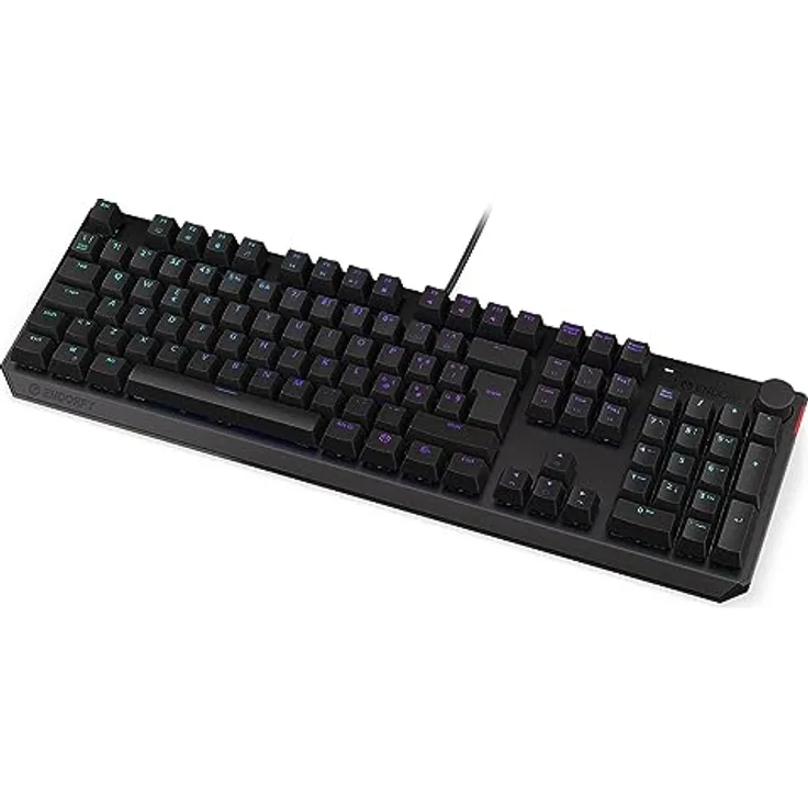 ENDORFY Thock IT Red, Kailh Red linear switches, Full Size Mechanical Keyboard, Italian Layout, ABS keycaps, Volume Control knob | EY5G010