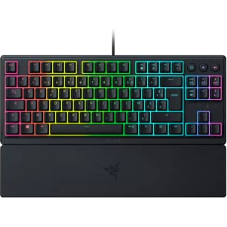 Razer Ornata V3 Tenkeyless – Kompakte Gaming-Tastatur mit niedrigem Profil (Mecha-Membran-Schalter, UV-Lack-Tasten) | Schwarz – Bild 1