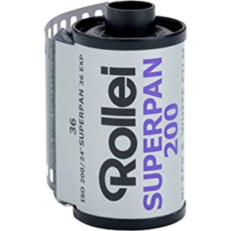 Rollei Superpan 200 ISO, Schwarzweiß-Negativ-Film, 35 mm x 100 ft. mit hervorragender Bildkontrast- und Dunstpenetration – Bild 2