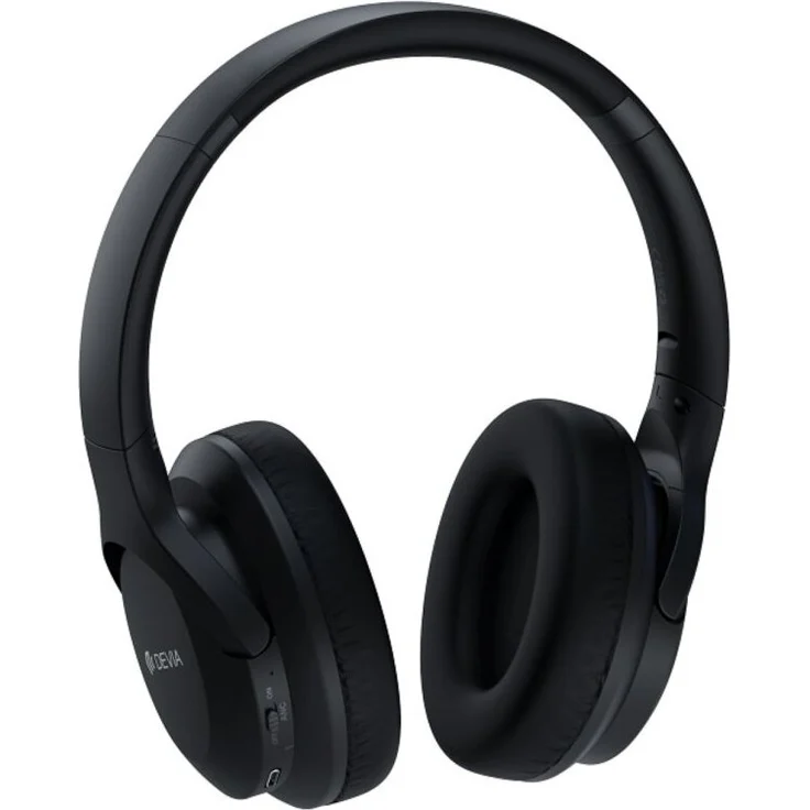Devia EarBass Pro1 Bluetooth 5.3 Kopfhörer in Schwarz 400 mAh kabellose On-Ear mit Mikrofon