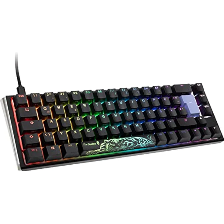Ducky One 3 Classic Mechanische Tastatur - Mechanical Keyboard - Tastatur Gaming Mechanisch - Gaming Keyboard Mechanical - Mechanische Gaming Tastatur - SF-Format 65% - MX-Silent-Red – Bild 1