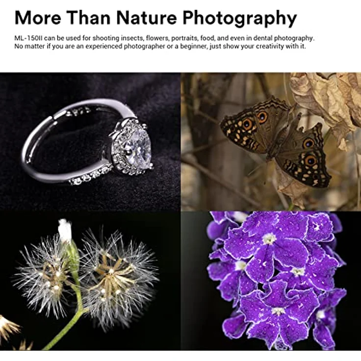 Godox ML150II Makro Ringblitz - Perfektes Licht für Makrofotografie - 4xAA Alkaline-Batterien - Einstellbare Helligkeit - Hohe Leitzahl GN12 – Bild 2