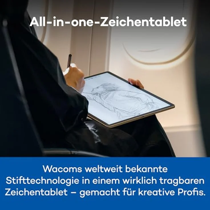 Wacom MovinkPad Pro portable 14, Grafiktablett mit 14 Zoll Display, grau – Bild 2