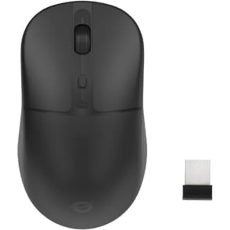 Conceptronic LORCAN04B, Dual-Mode Wireless Maus mit 4 Tasten, Bluetooth 5.2, 2.4GHz, stumm, geeignet für Links- und Rechtshänder