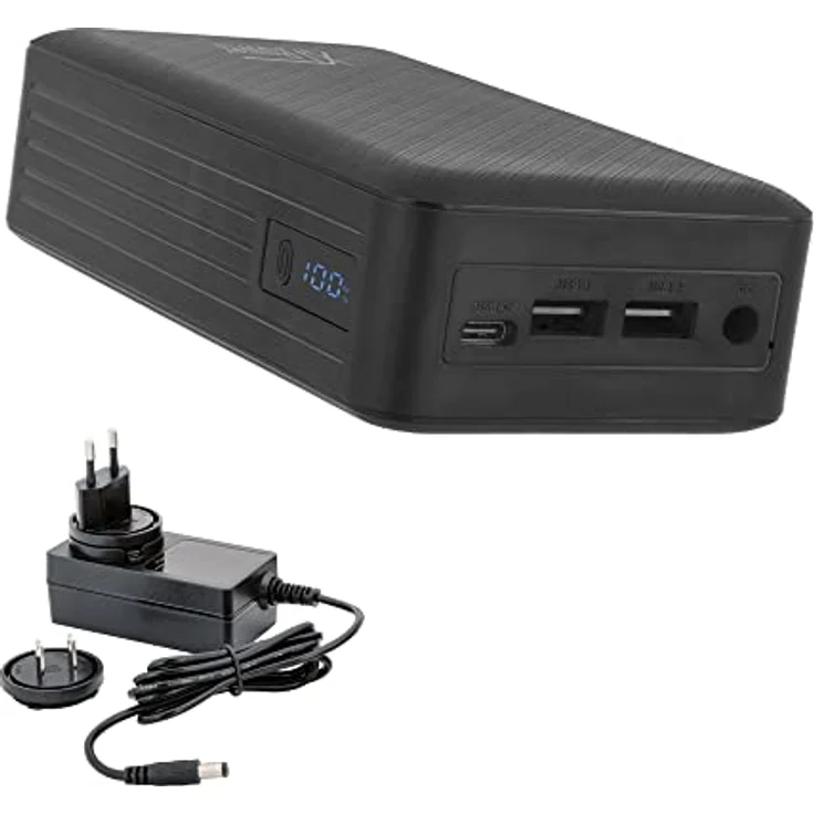 XTPower XT-27000DC-AO-PA Powerbank, ohne Unterbrechung, DC, Netzadapter inklusive, externer Akku DC 5 V bis 24 V + USB-C PD + 2 x USB QC3 mit 26800 mAh – für Lautsprecher Radio Fotografen – Bild 1