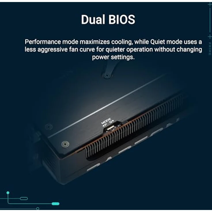 ASUS Prime Radeon RX 9070 XT OC Edition 16GB GDDR6 Gaming Grafikkarte, PCIe 5.0, 2.5-Slot-Design, 0dB-Technologie – Bild 5