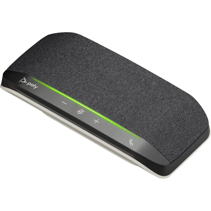 Poly Sync 10 Konferenz Lautsprecher, USB-A & USB-C, schnurgebunden mit Echo- und Rauschunterdrückung für bis zu 9 m² Räume