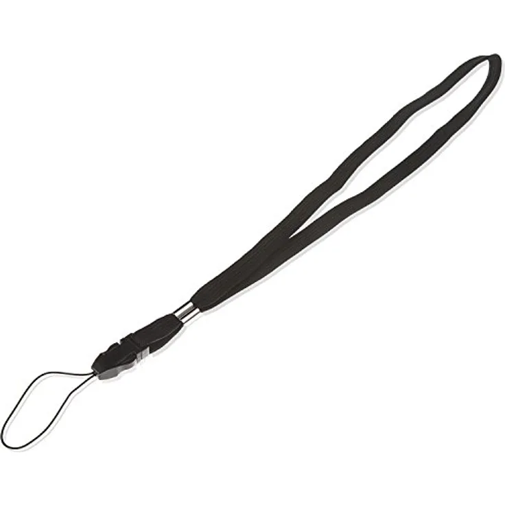 Poppstar 1x Handgelenk Trageband schwarz, Handschlaufe für Kamera, Digitalkamera, Handy, Smartphone, Handyhülle, Flip Case, USB Stick, MP3 Player, ActionCam uvm.