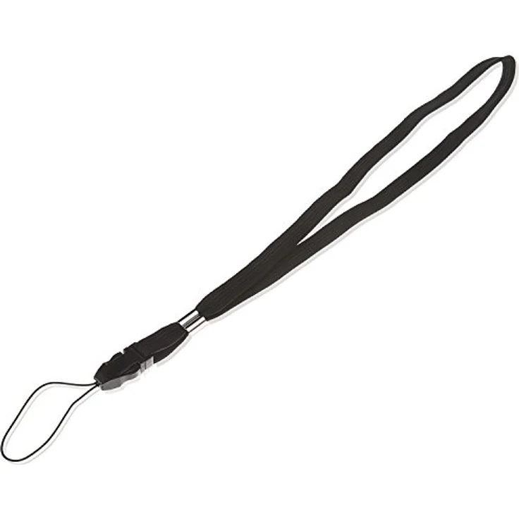 Poppstar 1x Handgelenk Trageband schwarz, Handschlaufe für Kamera, Digitalkamera, Handy, Smartphone, Handyhülle, Flip Case, USB Stick, MP3 Player, ActionCam uvm. – Bild 1