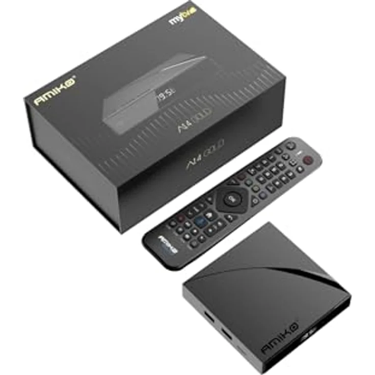 M@TEC Amiko A14 Gold – 4K Android OTT Media Streamer, Android 14, 4 GB RAM, 64 GB Speicher, Wi-Fi 6, Bluetooth 5.2 – Bild 2