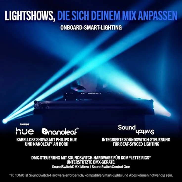 Rane System One, 2-Deck Standalone DJ-Controller mit Wi-Fi Streaming, 7" Touch-Display und motorisierten Plattentellern – Bild 7