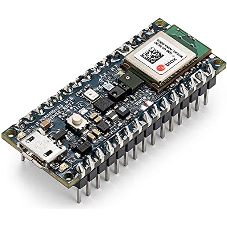 Arduino Nano 33 BLE Sense Rev.2, Einplatinencomputer mit nRF52840 Prozessor, 9-Achsen IMU und integrierten Sensoren – Bild 1