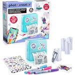 Canal Toys - Photo Creator CLK017 Taschen-Drucker Set für Smartphone mit Markern, Stickern und Thermopapier-Rollen für Instant-Druck, Blau