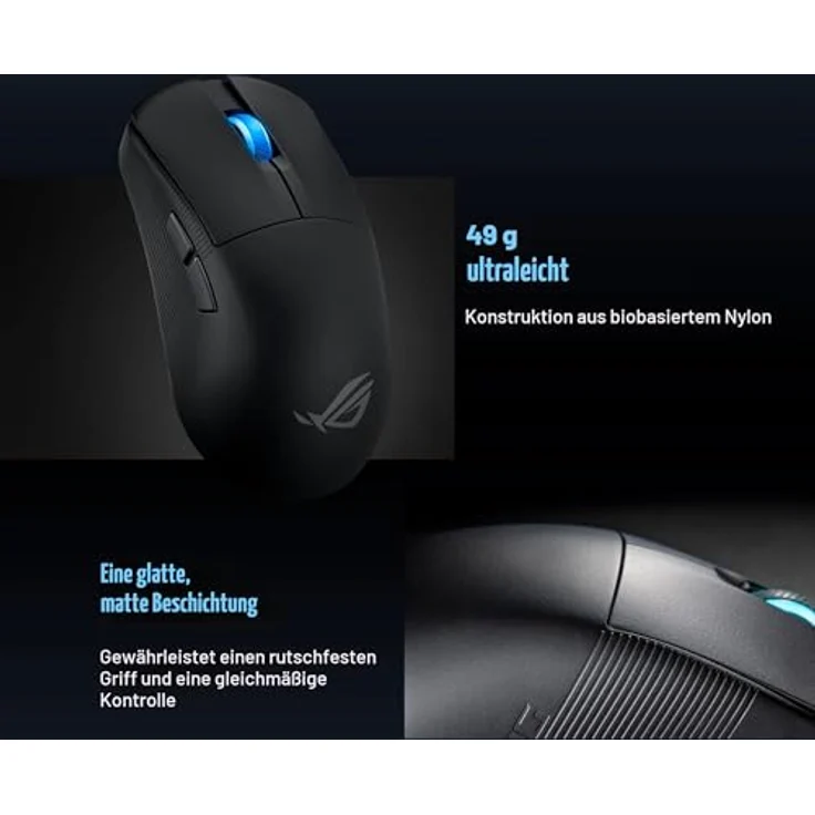 Asus ROG Harpe Ace Mini Gaming-Maus (RF kabellos + Bluetooth, USB) – Bild 6