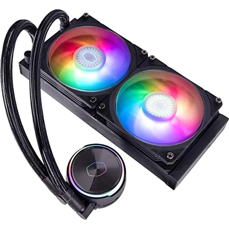 Cooler Master MasterLiquid PL240 Flux CPU-Kühler - AIO Wasserkühlung mit 2 x 120mm Lüfter, 240mm Kühler inkl. ARGB-Controller (2te Generation) - AMD- und Intel-kompatibel – Bild 3