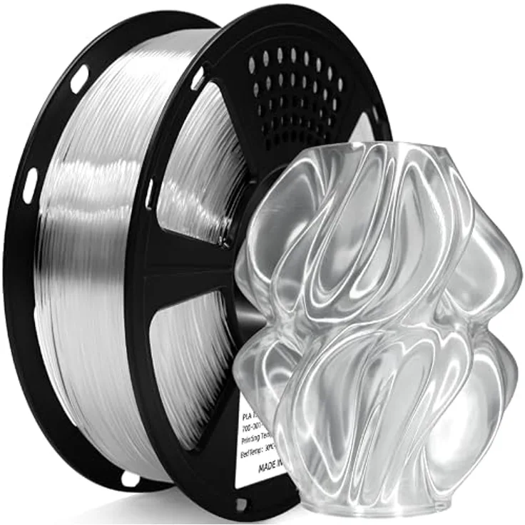 GEEETECH Transparent PLA HS 1,75mm Filament, High Speed für 0-600 mm/s Hochgeschwindigkeitsdruck, 1kg Spule