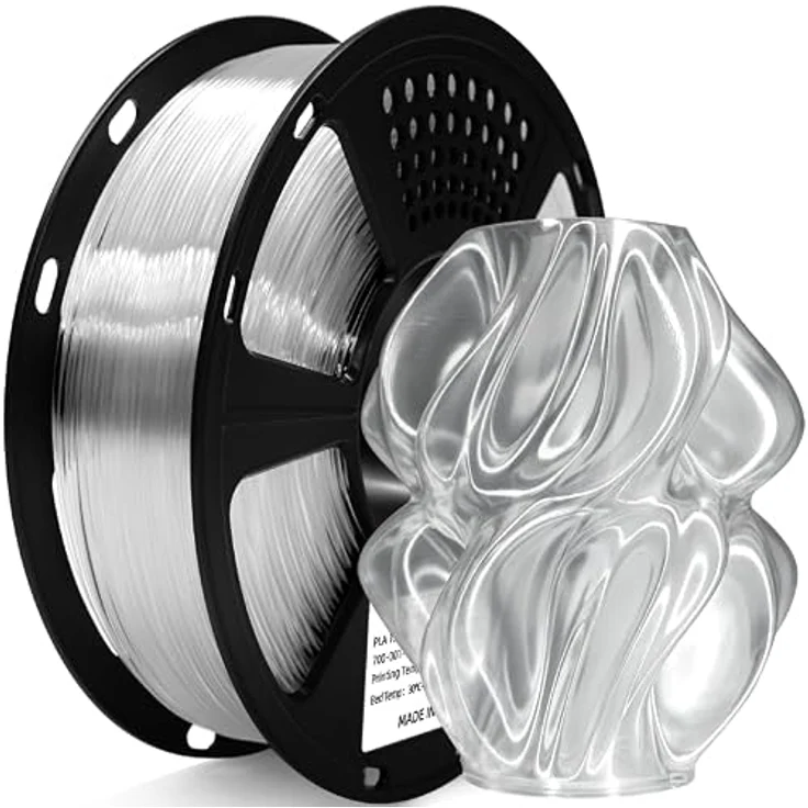 GEEETECH Transparent PLA HS 1,75mm Filament, High Speed für 0-600 mm/s Hochgeschwindigkeitsdruck, 1kg Spule – Bild 1