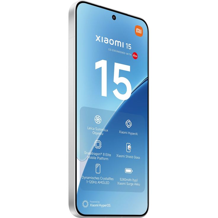 Xiaomi 15 5G Smartphone – 6,36" OLED 120Hz, Snapdragon 8 Elite, 512GB Speicher, HDR10+, Dolby Vision, High-End Handy, White – Bild 2