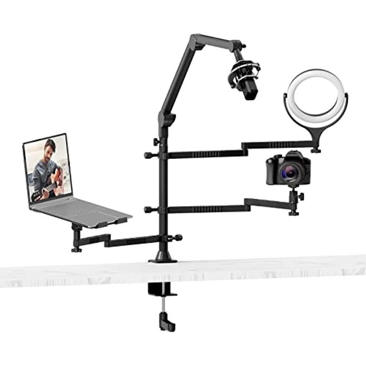 VIJIM Live Broadcast Stand XL mit 4 Armen, Fotostudio-Equipment für professionelle Live-Übertragungen