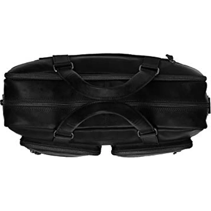 The Chesterfield Brand Wax Pull Up Aktentasche, 100% Leder mit Laptopfach für Geräte bis 43 cm, schwarz – Bild 5