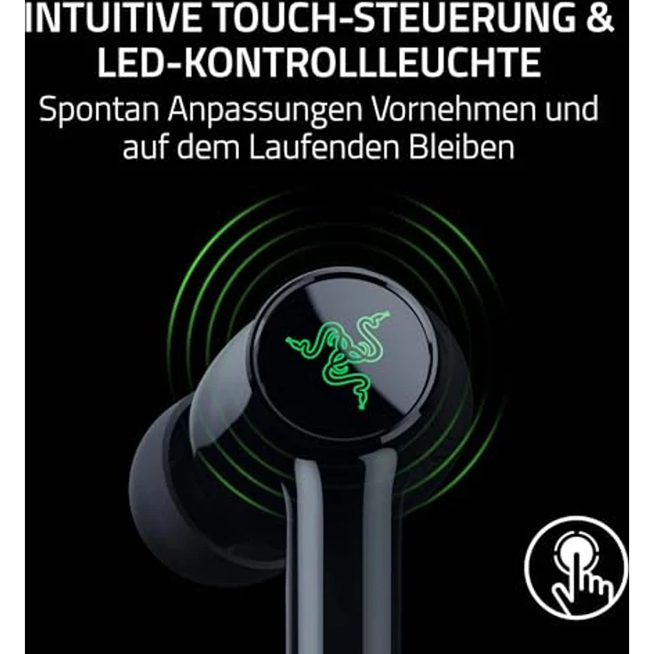 RAZER Hammerhead V3 X Hyperspeed, In-ear Kopfhörer mit Bluetooth 5.3, IPX4 Wasserabweisung, bis zu 35 Stunden Akkulaufzeit, schwarz – Bild 7