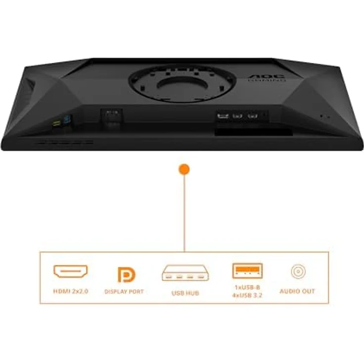AOC Gaming 25G4SXU, 25 Zoll Full HD Monitor mit 310 Hz, 1 ms Reaktionszeit, FreeSync Premium, G-Sync kompatibel, HDR10, schwarz grau – Bild 4