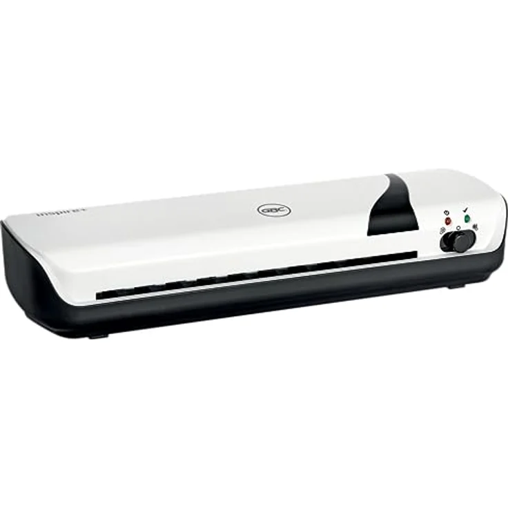 GBC Inspire+ A4-Laminiergerät, inkl. Starter-Set mit 5 Laminierhüllen (2 x 75 Mikron), Für 75 bis 125 mic Laminierfolien bis Format A4, Heiß- und Kaltlaminierung, Weiß (4410031) – Bild 4