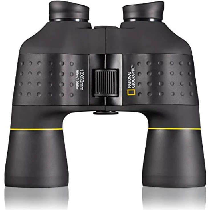 National Geographic Fernglas 10x50 Porro mit Mitteltriebfokussierung, robuster Gummiarmierung und Stativanschlussgewinde inklusive Transporttasche – Bild 2