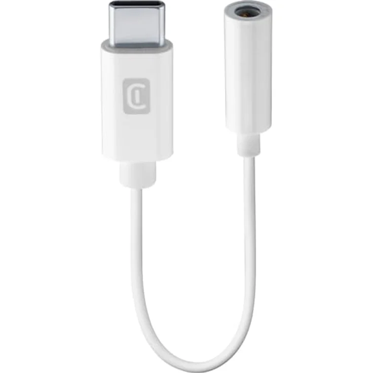 Cellularline MUSIC ENABLER, Audio-Adapter für Smartphones mit USB-Type-C™ Anschluss, 3,5 mm Buchse, weiß – Bild 1