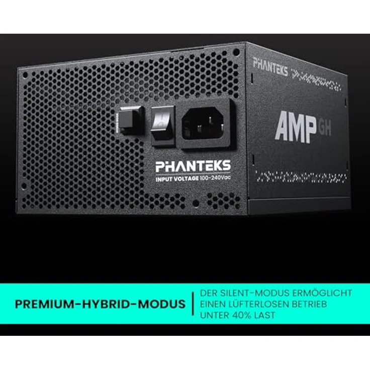 Phanteks AMP GH 750W 80 Plus Gold Netzteil, PCIe 5.1, ATX 3.1-750 Watt, schwarz – Bild 4