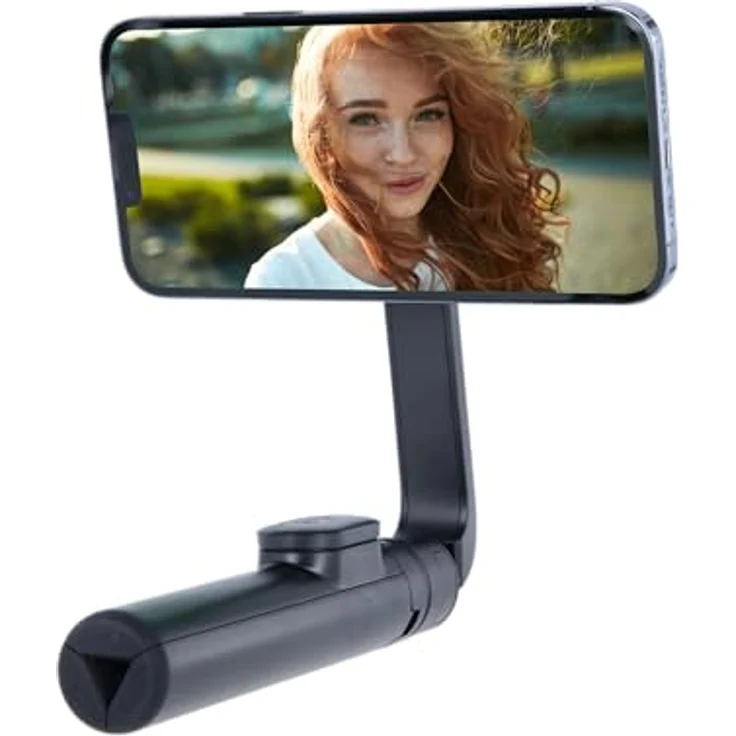Rollei MSS Selfie Tripod, magnetisches Stativ und Selfie Stick mit Bluetooth-Fernauslöser, bis 64,3 cm hoch, schwarz – Bild 5