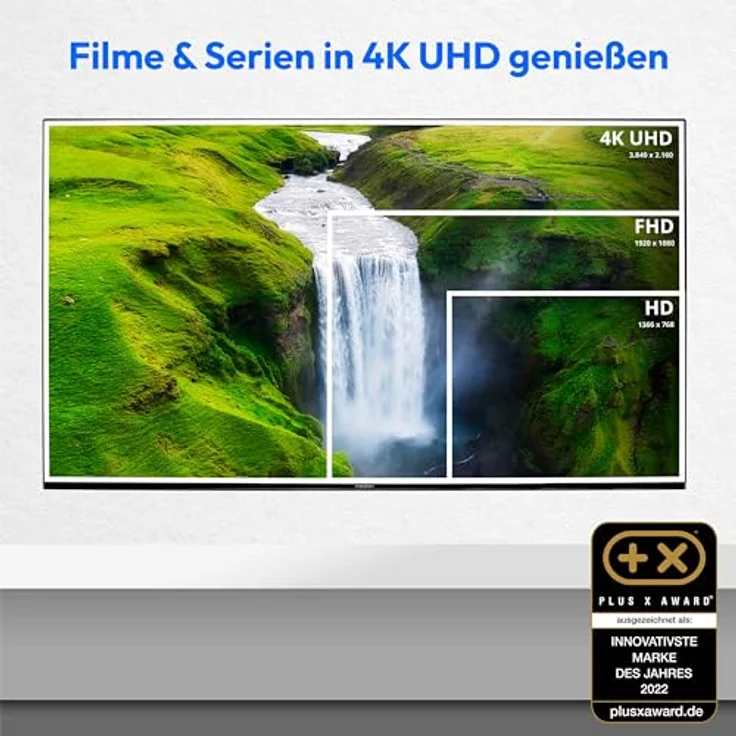 MEDION X15070 (MD 30707) 125,7 cm (50 Zoll) Smart TV, 4K Ultra HD, Dolby Vision HDR, Dolby Atmos, Subwoofer, Netflix, Prime Video, MEMC, Micro Dimming, Bluetooth, PVR – Bild 2