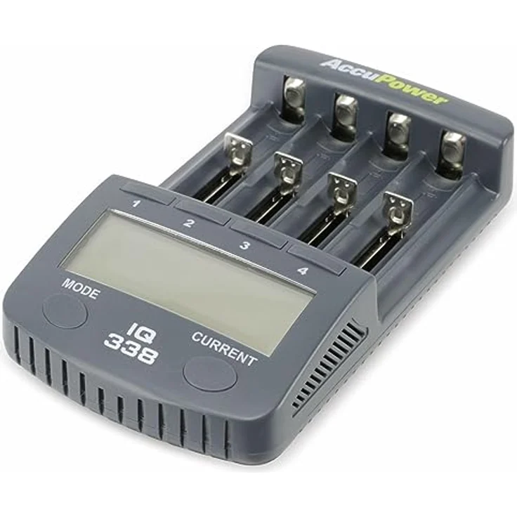 AccuPower Rundzellen-Ladegerät NiCd, NiMH, LiIon IQ338 10440, 14500, 16340, 17355, 17500, 17670, 18490, 18500, 18650, 22650 – Bild 5