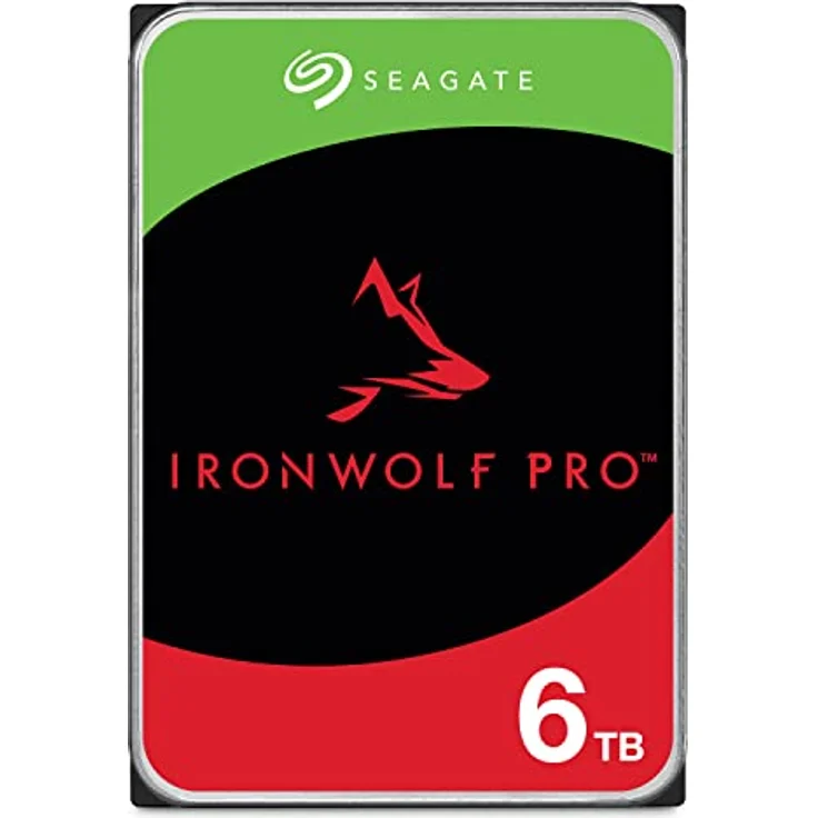 Seagate IronWolf Pro 6 TB, NAS interne Festplatte, 3.5 Zoll, 7200 U/Min, CMR, 256 MB Cache, SATA 6 GB/S, inkl. 3 Jahre Rescue Service, Modellnr.: ST6000NT001 – Bild 1