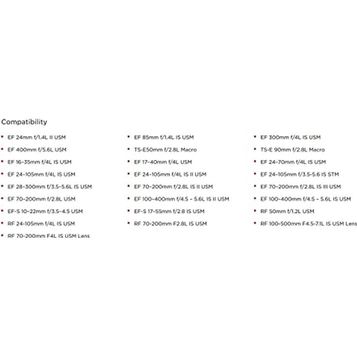 Canon E-77 II - Objektivdeckel (Schwarz, EF24mm F1.4 L USM, EF24mm F1.4L II USM, EF300mm F4L is USM, EF400mm F5.6L USM, EF-S10-22mm.) – Bild 3