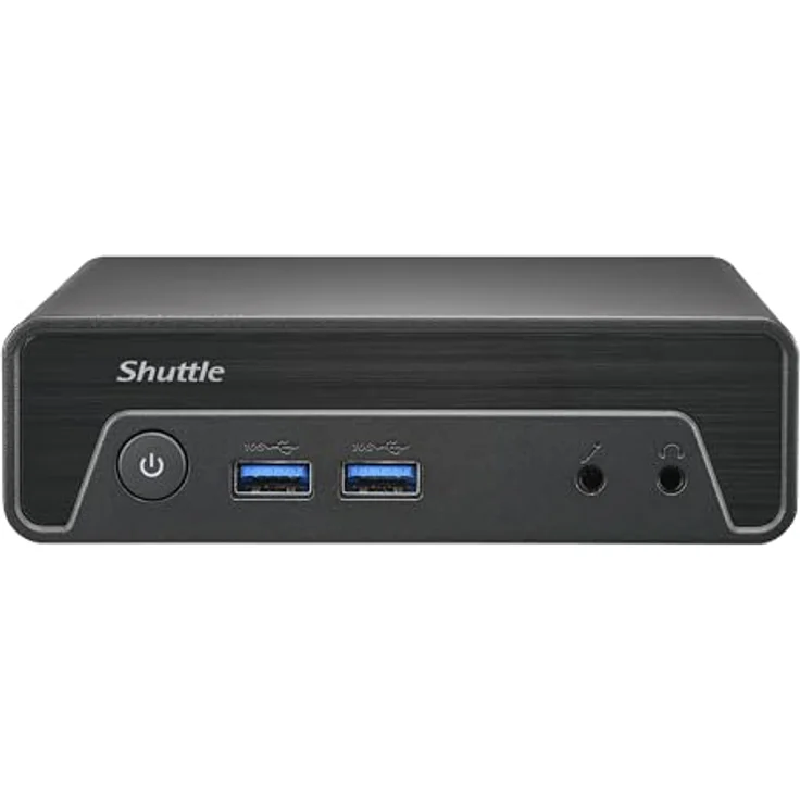 Shuttle Barebone XPC Nano NE10N, lüfterloser Desktop-PC mit Intel N100, 1xSODIMM, 1xM.2, HDMI, 4K/60Hz Unterstützung – Bild 2
