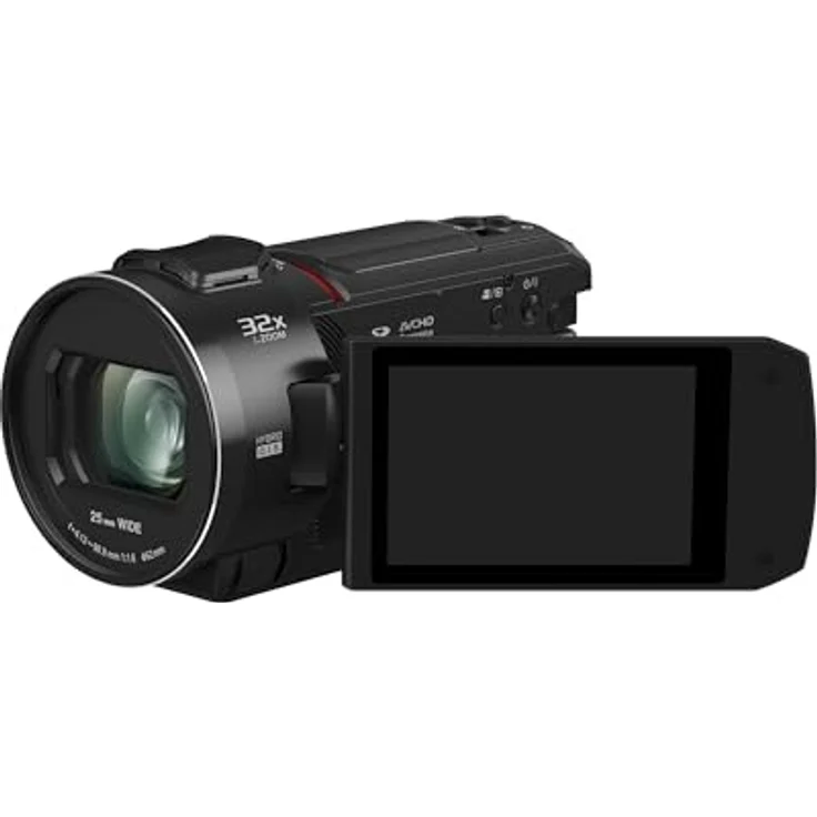 Panasonic HC-VX3E, Semiprofessioneller 4K Camcorder mit 24x optischem Zoom, F1.8-4 Objektiv, 5-Achsen O.I.S., Schwarz – Bild 2