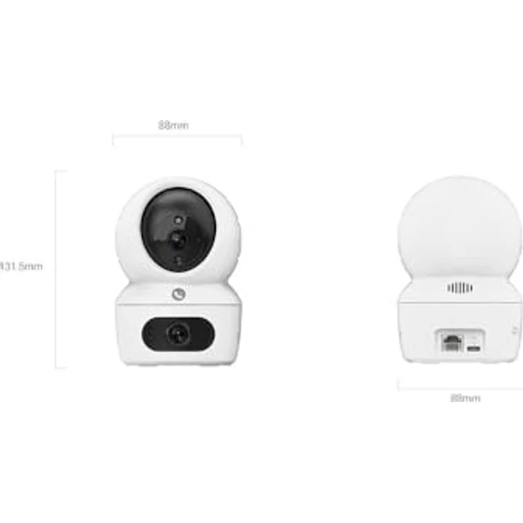EZVIZ Dual 2K IP-Kamera für den Innenbereich - H7c, Überwachungskamera in mehrfarbig mit Maßen 20 x 10,5 x 10,5 cm – Bild 6
