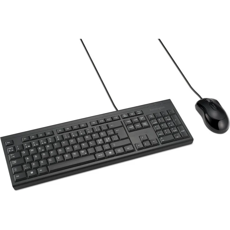 KENSINGTON KM100 EQ, Tastatur-und-Maus-Set, USB, QWERTY, Pan-Nordic