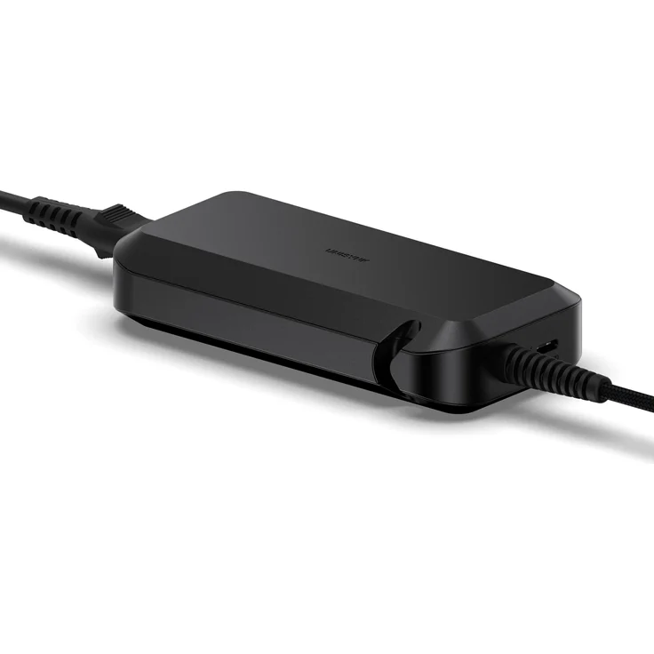 Unisynk 10421, Mobiles USB-C Ladegerät mit 100W AC Fast Charging, Schwarz