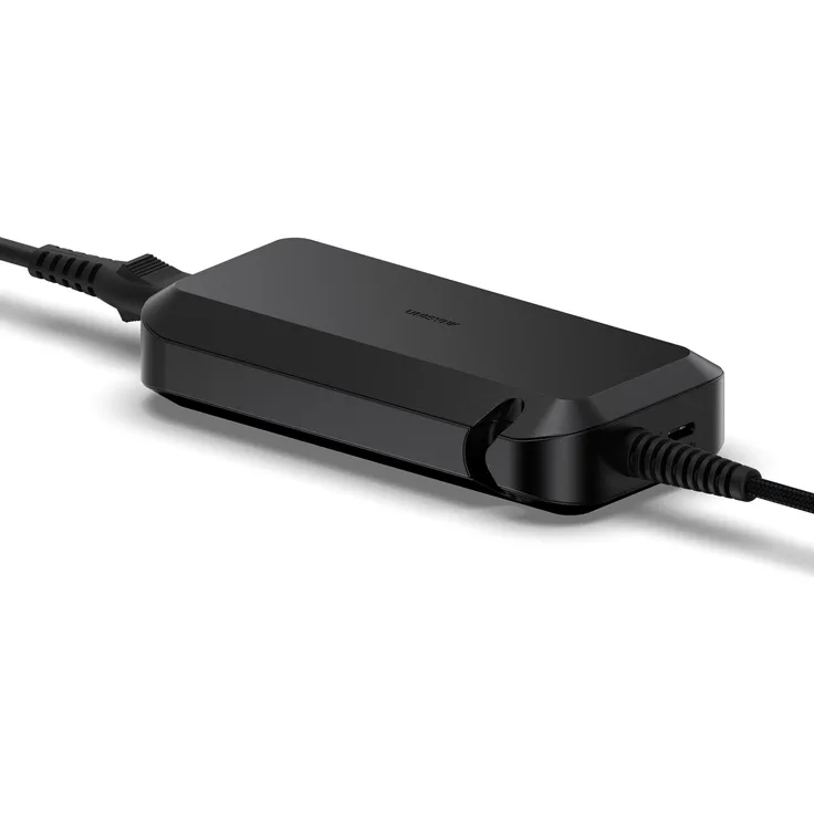 Unisynk 10421, Mobiles USB-C Ladegerät mit 100W AC Fast Charging, Schwarz