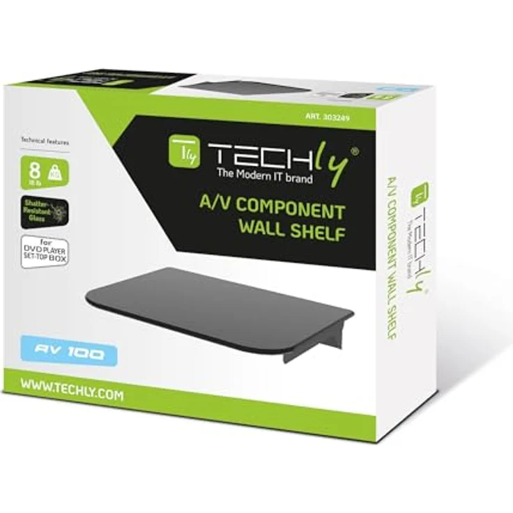 Glass And Aluminum Dvd Shelf – Bild 3