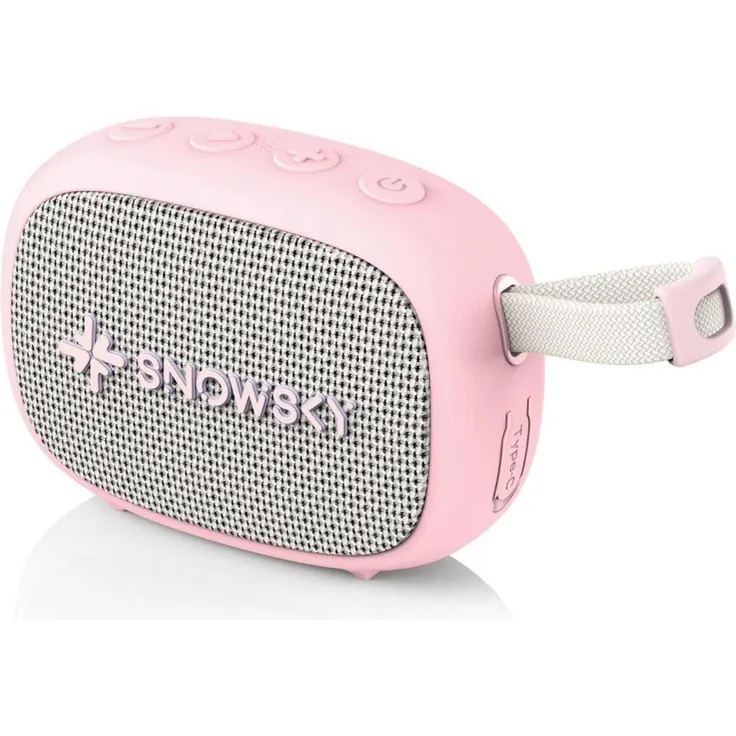 FiiO Anywhere Roze, Tragbarer Bluetooth Lautsprecher mit IPX6 Wassersicherheit und Bluetooth 5.4 in Rosa