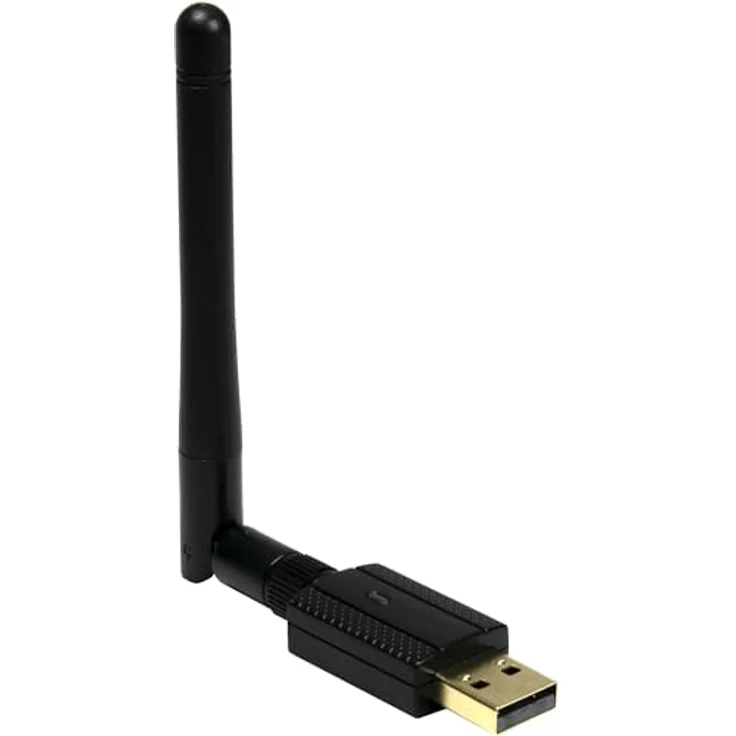 Inter-Tech Wi-Fi 5 USB Adapter Argus EP-119, Bluetooth 4.2, schnelle Verbindung mit bis zu 600Mbps, schwarz – Bild 1