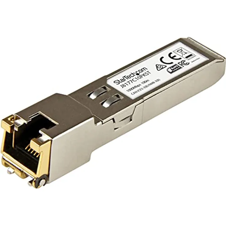 StarTech.com Gigabit RJ45 Kupfer SFP Transceiver Modul - HP J8177C kompatibel - 10er pack - für Datenvernetzung - VerdrilltGigabit Ethernet - 1000Base-T - Hot-Plug-fähig