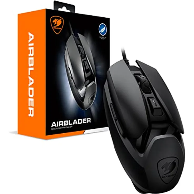 Cougar Gaming Maus AIRBLADER 16000 DPI, Schwarz, 3M410WONB.0001