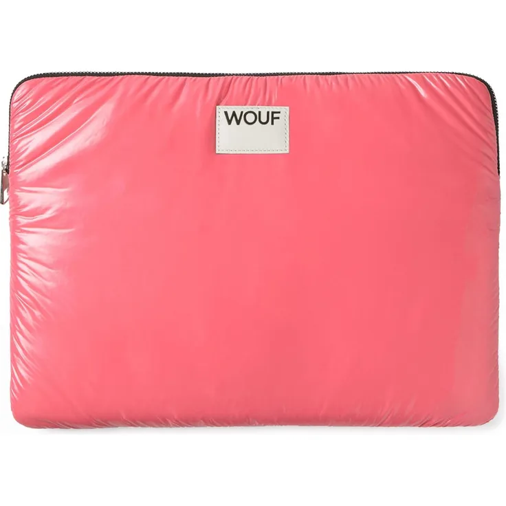 Wouf Glossy Laptophülle 32.5 cm (13.39"), Notebooktasche aus robustem Polyamid, pink